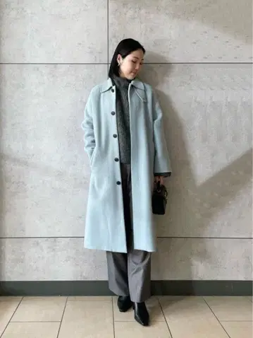 드롭 숄더 스텐카라 코트 milaowen