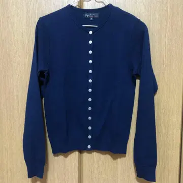 agnes b 에네스베 가디건 네이비