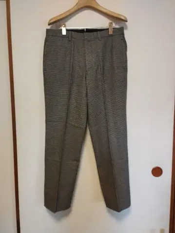 클리닝 완료 VICTOIRE HOMME 체크 팬츠 W85 하운드투스