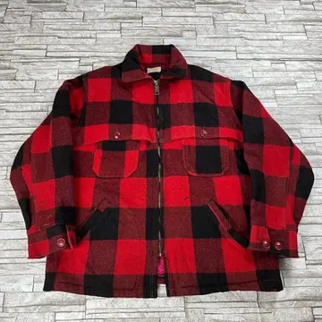 50s 60s L.L.Bean 울 자켓 체크 빈티지