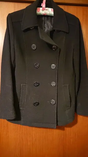 피코트 여성용 블랙