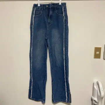 wissy 프린지 하트 참 데님