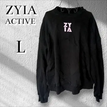 ZYIA 블랙 맨투맨 L