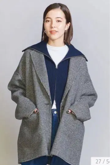 UNITED ARROWS 리버 테일러드 미들 코트 M