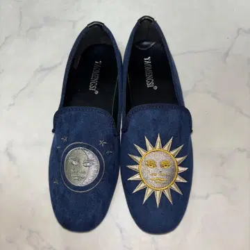 [ 새상품 ] 달과 태양 자수의 플랫슈즈