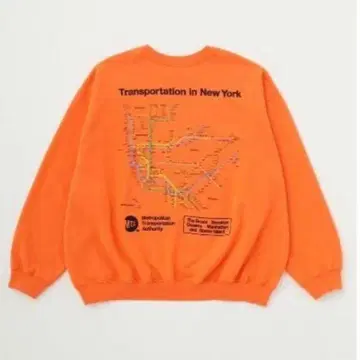 MOUSSY 풀오버 오렌지 맨투맨