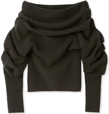 SNIDEL 루즈 오프숄더 니트 풀오버