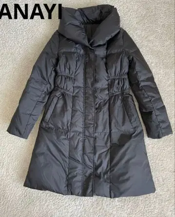아나이 다운 코트 블랙 ANAYI 다운 자켓 코트