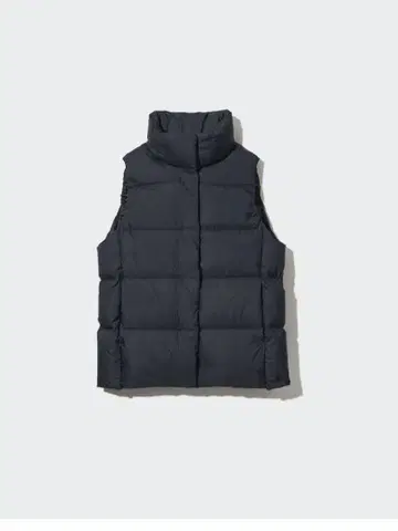 유니클로 파우더 소프트 다운 베스트 XS 블랙