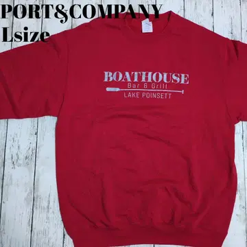 미국 빈티지 의류 맨투맨 포트앤컴퍼니 보트 올 프린트