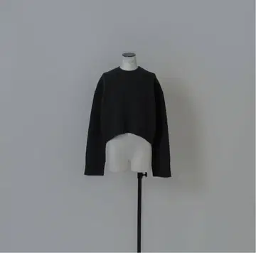 LOHEN 로헨 울 캐시미어 크루넥 크롭 니트