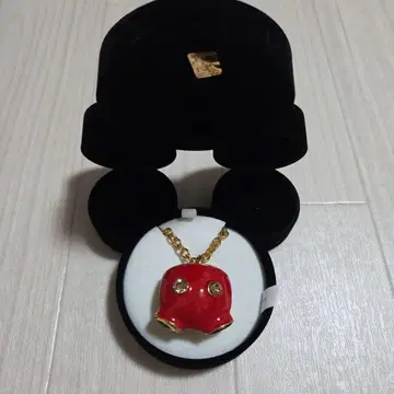 [ 미사용 ] Disney 미키의 바지 펜던트 목걸이 빨간색