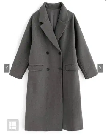 GRL 페이크 울 더블 버튼 체스터 코트[k9298d] 그레이