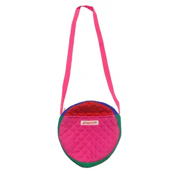 오야스미 클럽 원형 패턴 미니백 완구 미니백 숄더백