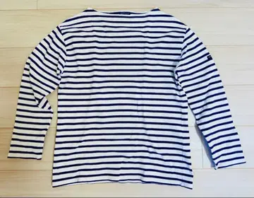 세인트 제임스 웨쌍 보더 보트넥 바스크 셔츠 화이트 x 네이비