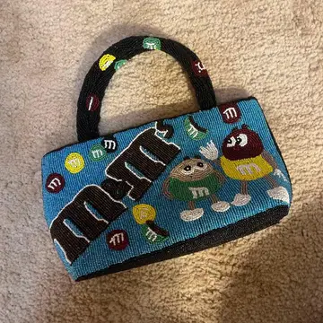 M&M's 비즈 자수 핸드백