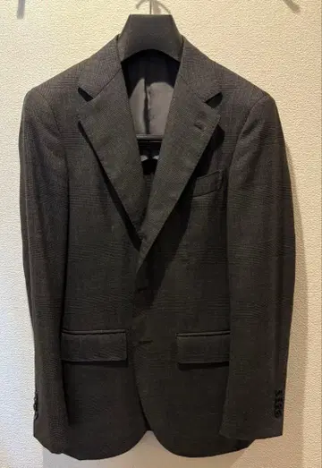 BEAMS F 카노니코 글렌체크 3피스 수트 42