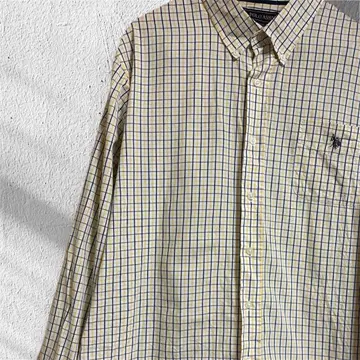 US.PORO ASSN. 긴팔 체크 셔츠