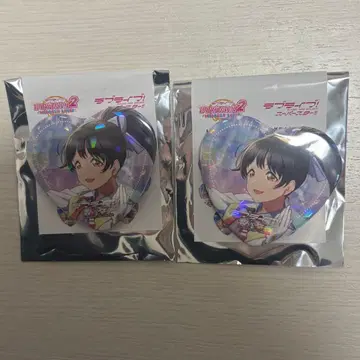 러브 라이브 스쿨 아이돌 페스티벌2 하트형 홀로그램 캔뱃지 호즈키 카나타