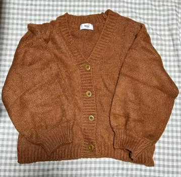 RiLi 브라운 버튼 가디건