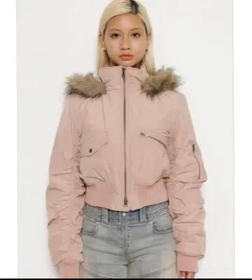 LAGUA GEM HOOD COMPACT MILITARY 풀오버 핑크