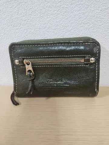 다코타 그린 가죽 접이식 지갑