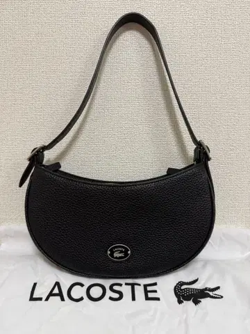 11/22까지 LACOSTE 오리진 크로코 그레인 레더 하프문 백