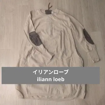일리안 로브 iliann loeb 엘보 패치 니트 원피스