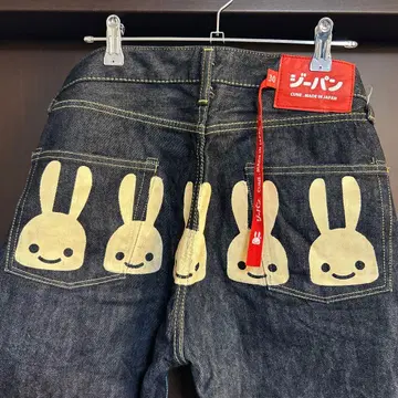 CUNE 5연 토끼 페인트 청바지 데님 팬츠 30
