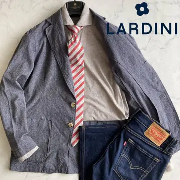 최근 모델 [ 사이즈 M ] 라르디니/LARDINI 멜란지 네이비 자켓
