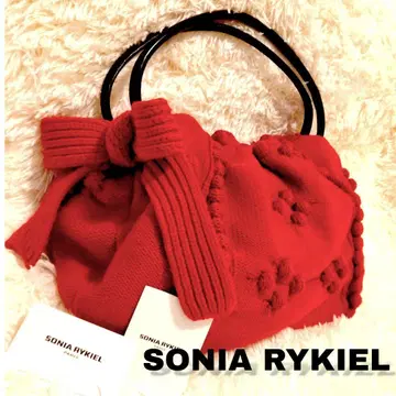 컨디션 최상 SONIARYKIEL 니트 리본 숄더백 핸드백