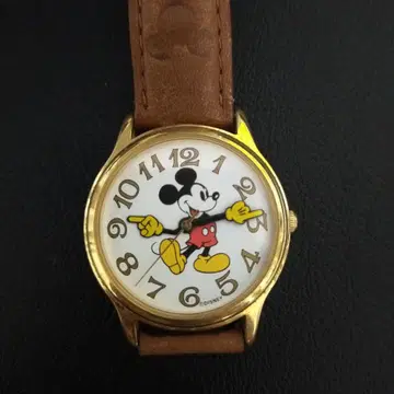 레어 미키마우스 쿼츠 손목시계 정크제품
