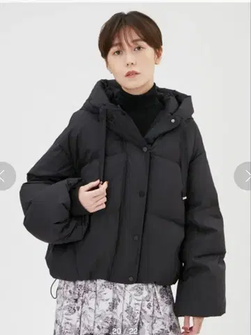 [ 새상품급 ] FRAY ID 후드 다운 자켓 블랙