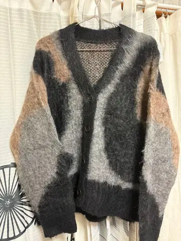 CITEN 그래픽 니트 가디건 애로우즈 시텐