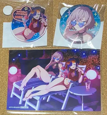 복권콜렉션 그리드맨 유니버스 나이트 풀 ver 캔뱃지 아크릴 키링 무지나