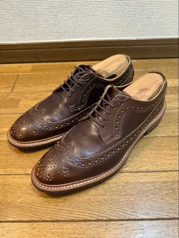 아렌 에드몬드 윙팁 가죽 신발 다크 브라운 사이즈 8