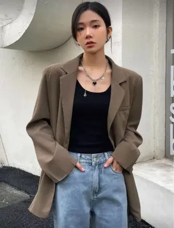 SHEIN Dazy 브라운 셋업