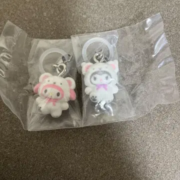 산리오 캐릭터즈 포근포근 스노우 메지루시 액세서리