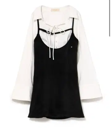 andmary Betty velour mini dress black