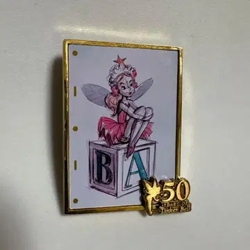 팅커벨 50주년 기념 핀 배지
