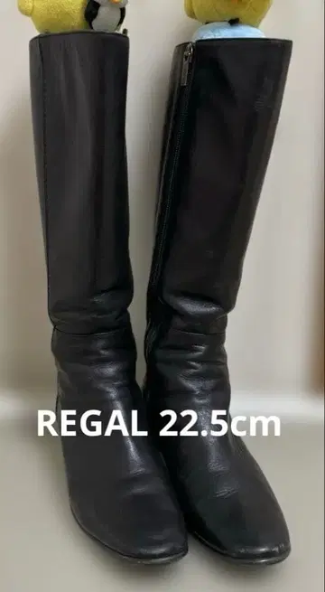 REGAL 리 롱 부츠 사이드 지퍼 블랙 22.5cm