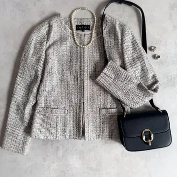 새상품급 정가 3.1만 INDIVI 네오 브라이트 트위드 자켓 인디비