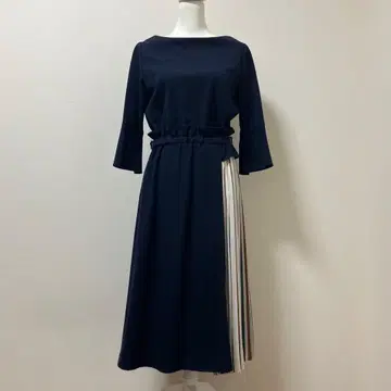 TONAL 토날 롱 원피스 네이비 스트라이프 원피스 가을