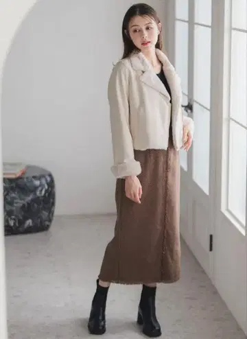 택 포함 새상품 스웨이드 라이더 자켓