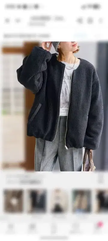 저널 스탠다드 relume 이번 시즌 리버서블 블루종