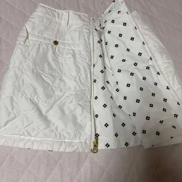 Callaway 화이트 퀼팅 스커트 리버서블 M 사이즈