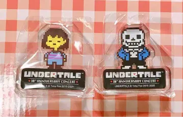 undertale 10주년 콘서트 회장 한정판 캡슐 토이 프리스크 샌즈