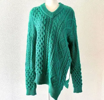 아다와스 케이블 니트 스웨터 아란 무늬 ADAWAS ALAN KNIT