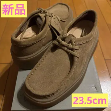 클락스 여성용 왈라비 토뷰 다크샌드 스웨이드 23.5cm