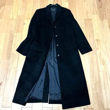 새상품급! EPOCA 에포카 블랙 캐시미어 100% 롱 코트 이탈리아제